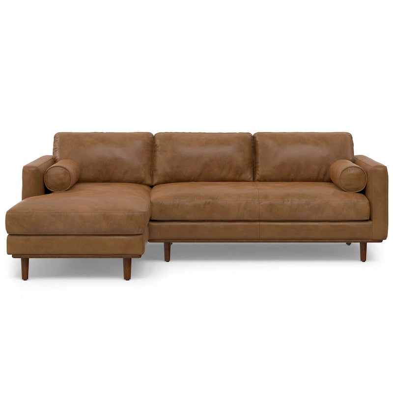 Divano Sezionale a L Moderno Metà Secolo con Chaise, 259 cm, Lato Sinistro