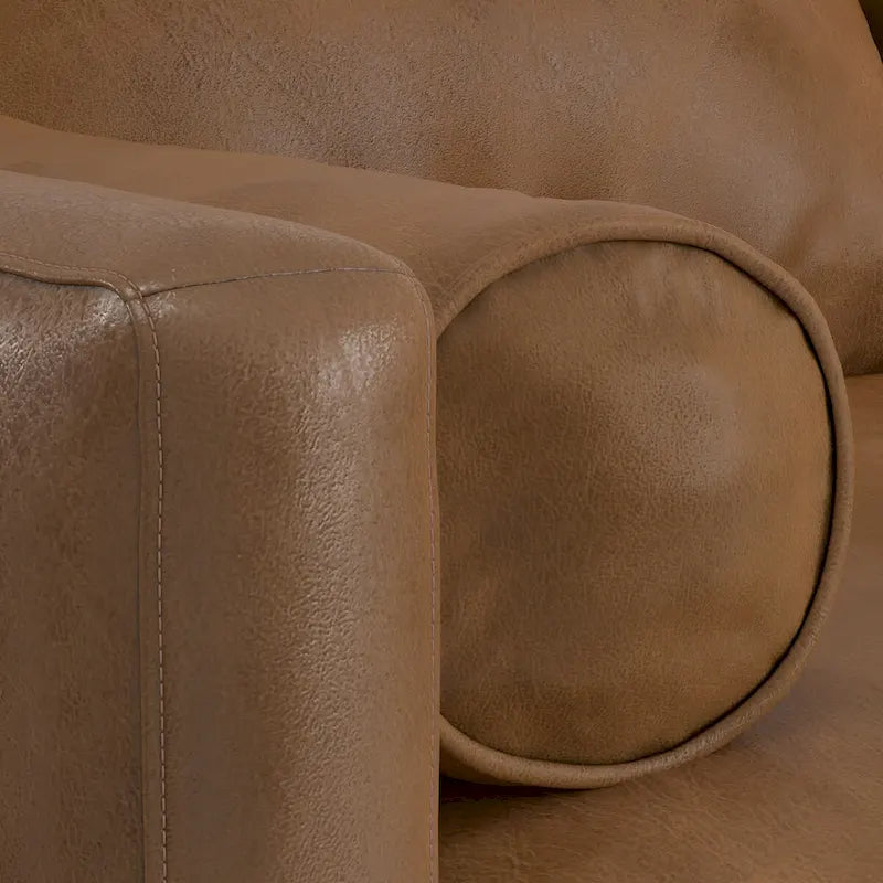 Divano Sezionale a L Moderno Metà Secolo con Chaise, 259 cm, Lato Sinistro