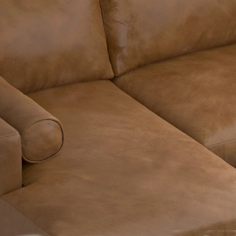 Divano Sezionale a L Moderno Metà Secolo con Chaise, 259 cm, Lato Sinistro