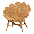Sedia accento floreale in rattan Bohémien Honey