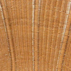 Sedia accento floreale in rattan Bohémien Honey